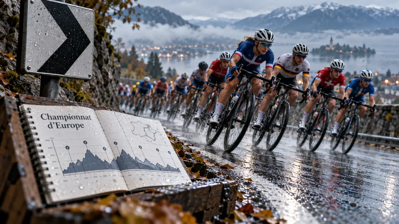 Championnat d'Europe de cyclisme sur route : peloton sur route humide, trois formats de course